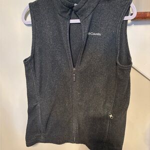 Columbia Charcoal Sleeveless Fleece Vest